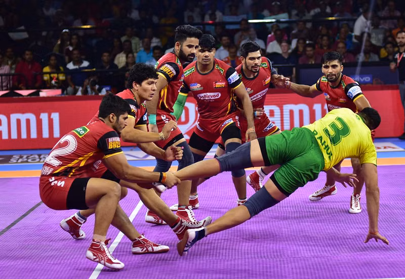 Kabaddi action
